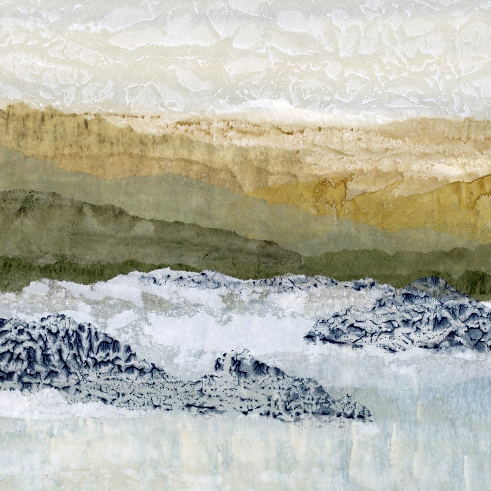 Abstrakte Bergschichten von Lara Eckerman