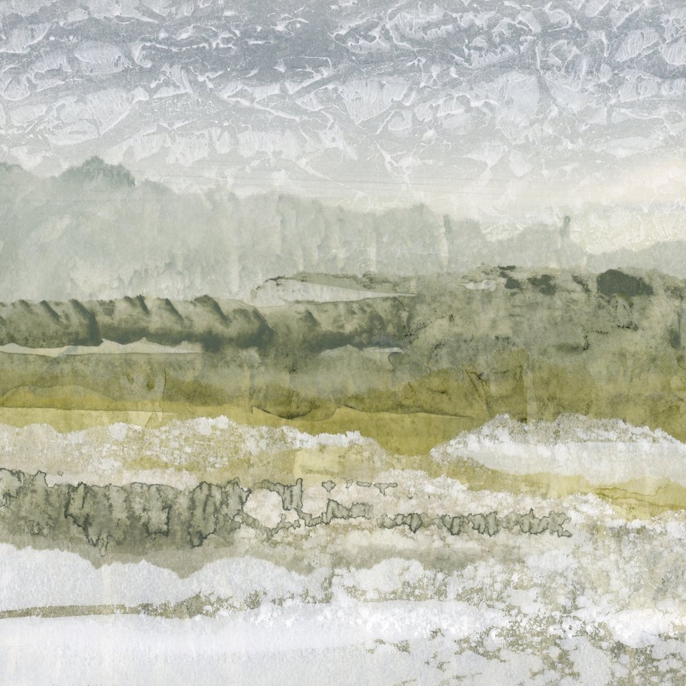 Nebelige grüne Landschaft von Lara Eckerman