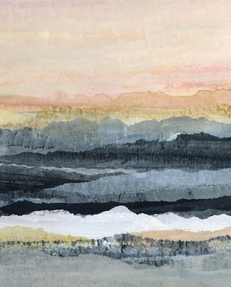 Serene Abstrakte Berge von Lara Eckerman