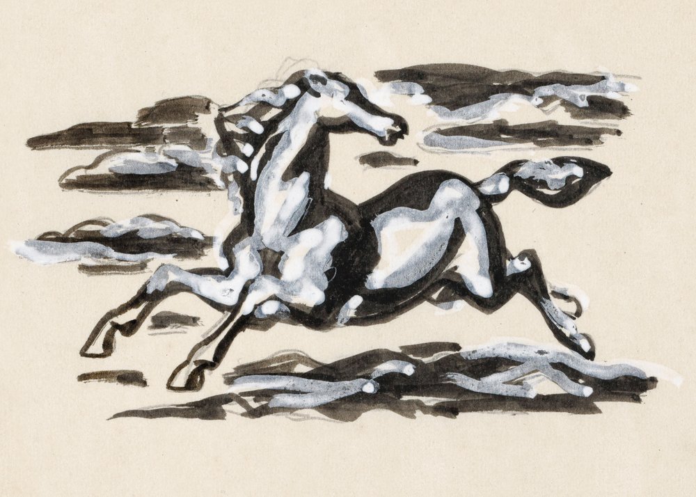 Galoppierendes Pferd von Leo Gestel