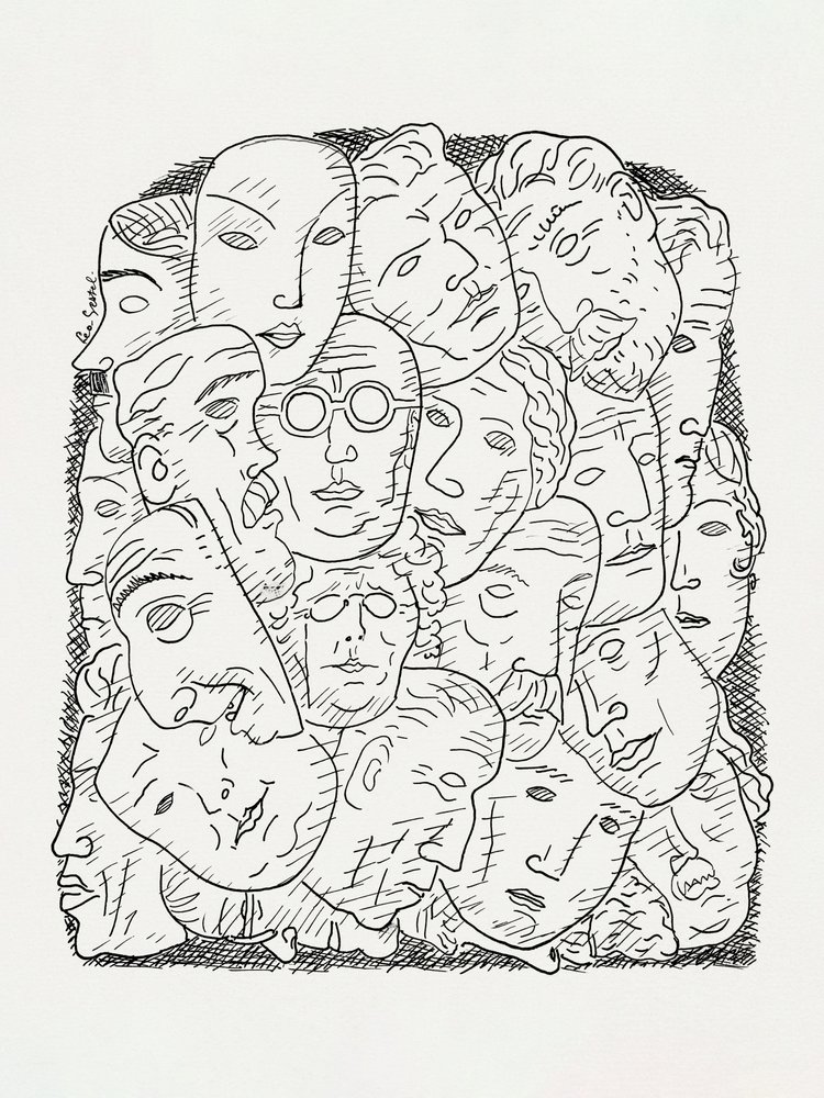 Masken von Leo Gestel