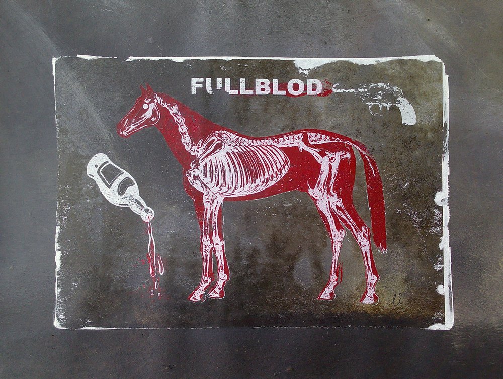 Vollblut-Pferdeskelett von Li Gessbo