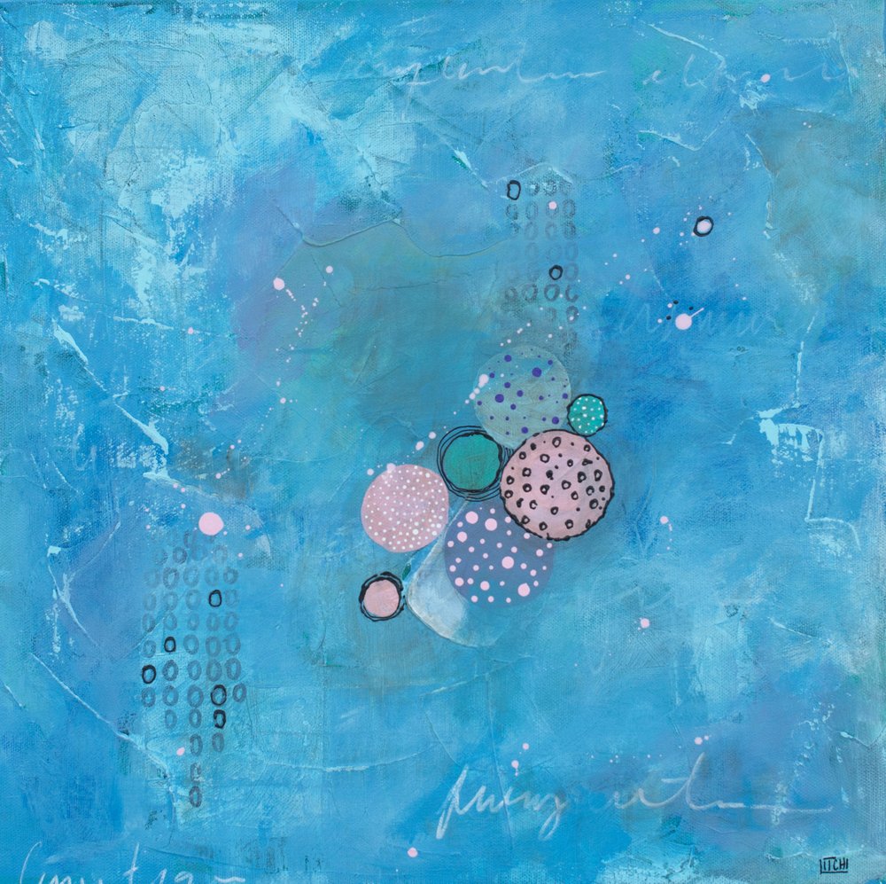 Moderne Aqua-Kreise von Lillian Christiansson