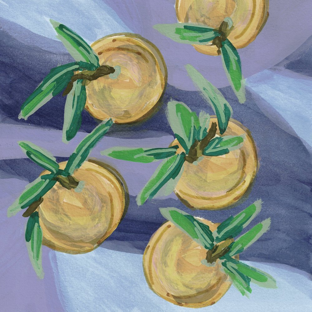 Klementinen Pastellgelb von Lori Ann Folz