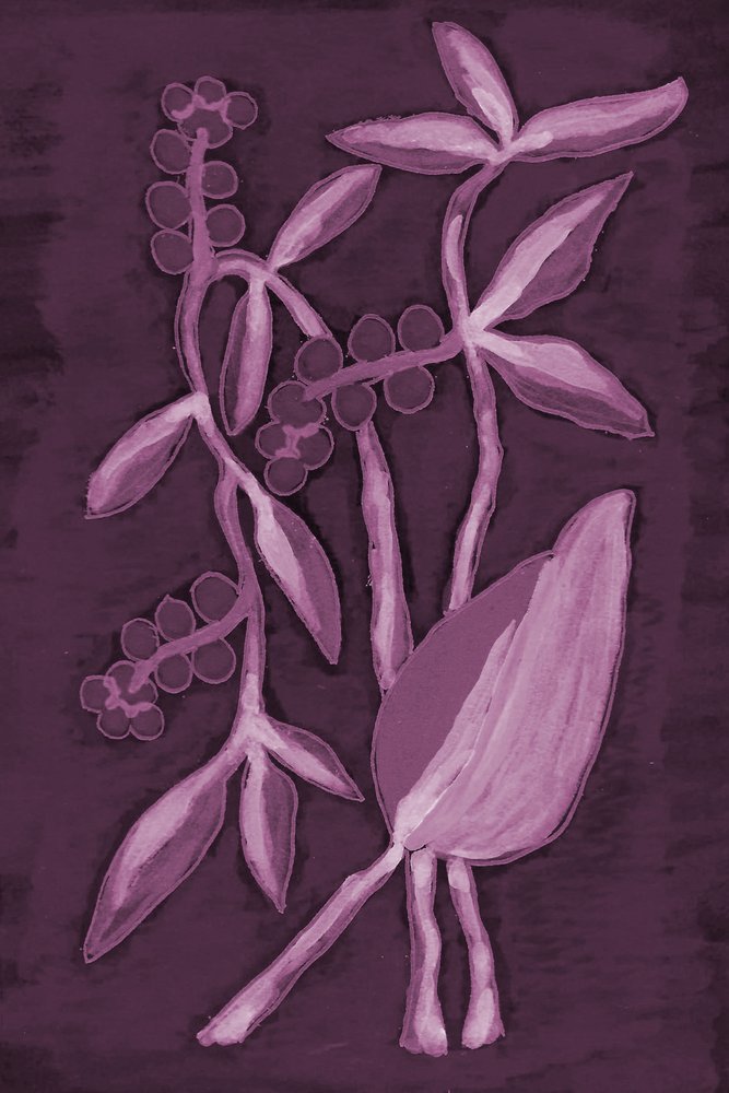 Tiefpurpurne Botanicals von Lori Ann Folz