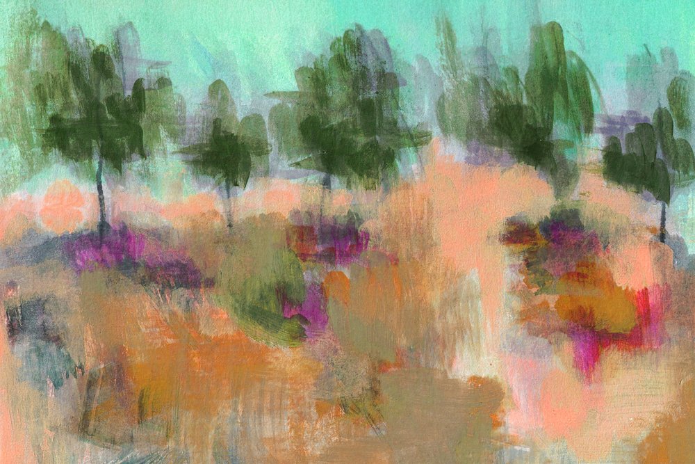 Träumerische abstrakte Landschaft von Lori Ann Folz