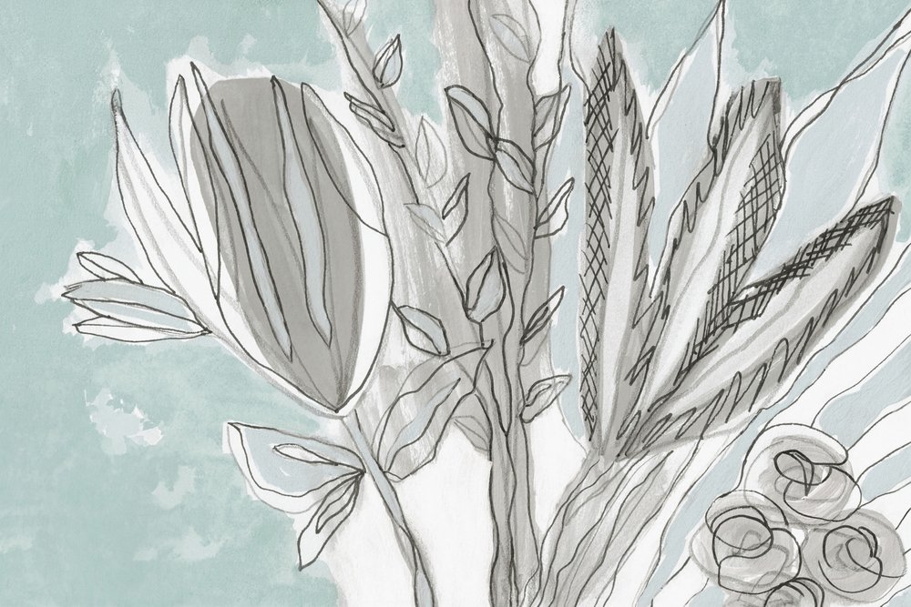 Weiches botanisches Abstrakt von Lori Ann Folz
