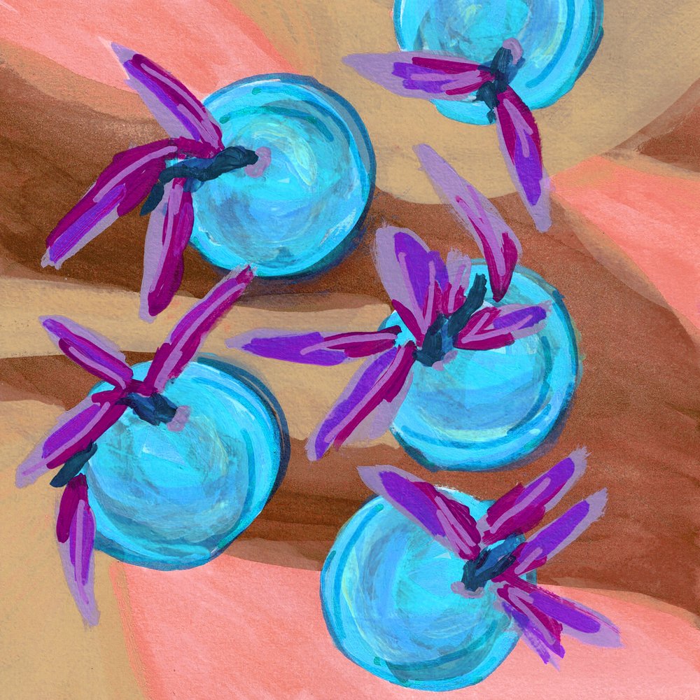 Lebendiges Blumenstillleben von Lori Ann Folz