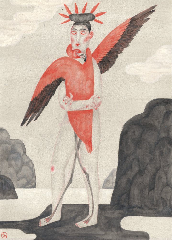 Flamingo Traumfigur von Luca di Napoli