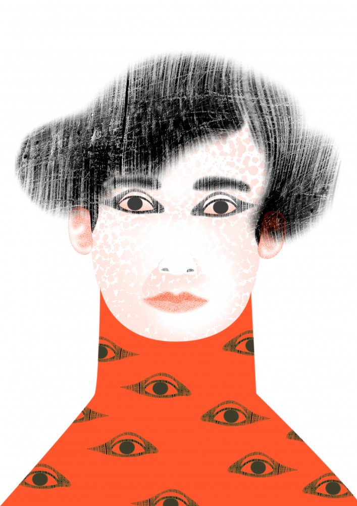 Surreale Frau mit Augen von Luca di Napoli