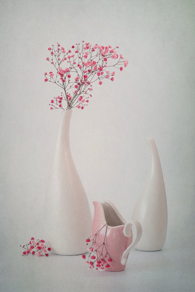 Sanfte Rosa Blumen von Lydia Jacobs