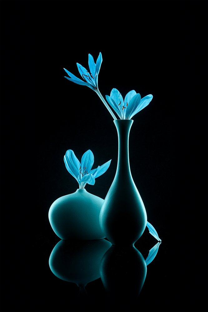Leuchtendes Blaues Stillleben von Lydia Jacobs