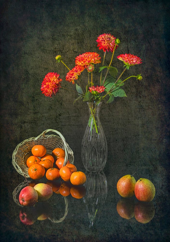 Lebhaftes Herbststillleben von Lydia Jacobs