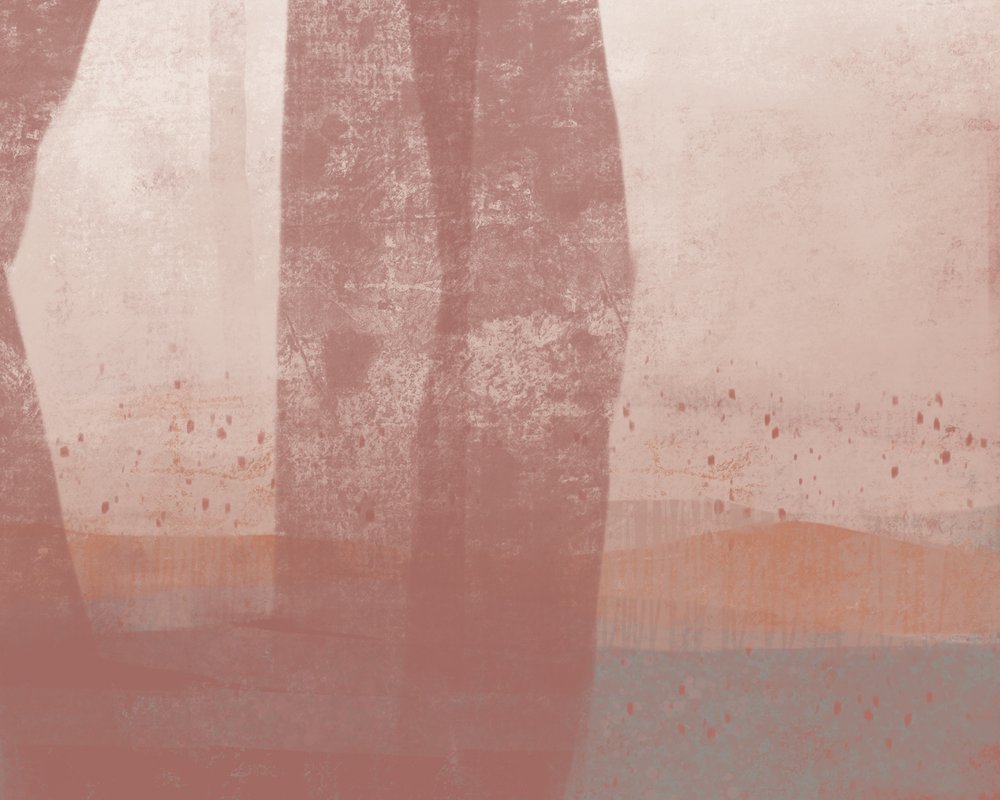 Staubiger Horizont Abstrakt von MANSI SAXENA