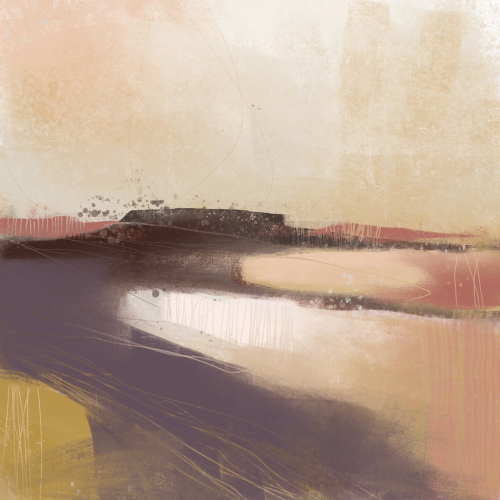 Erdige Abstrakte Landschaft von MANSI SAXENA