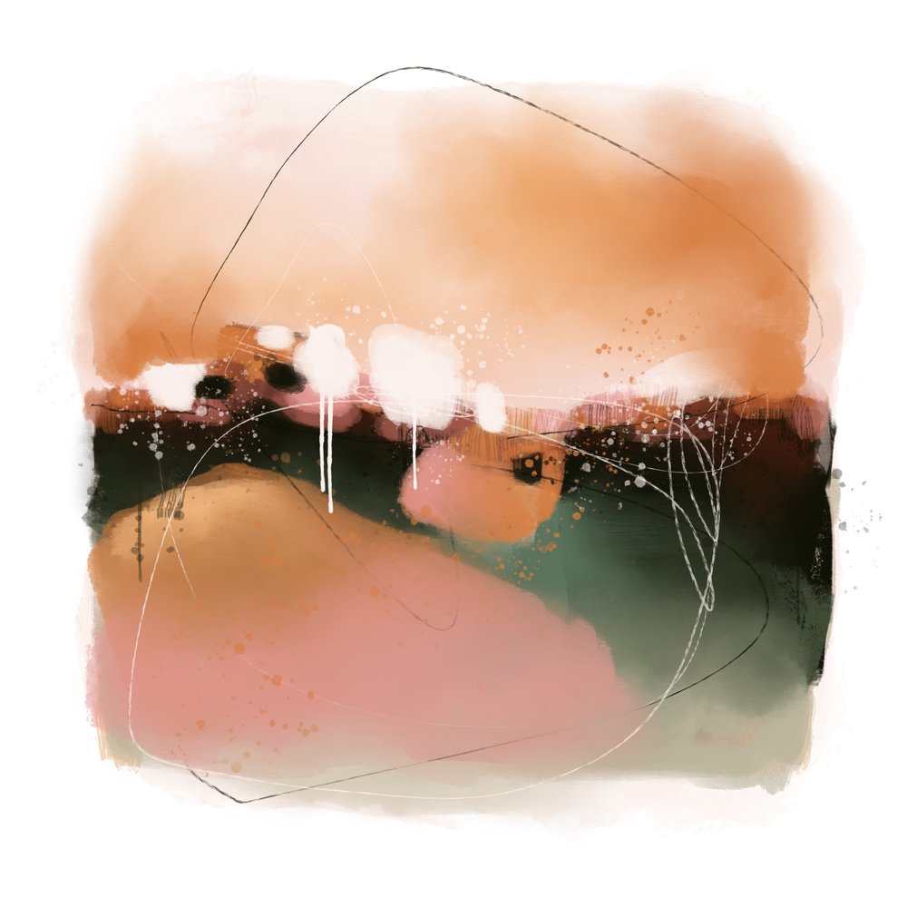 Weicher abstrakter Horizont von MANSI SAXENA