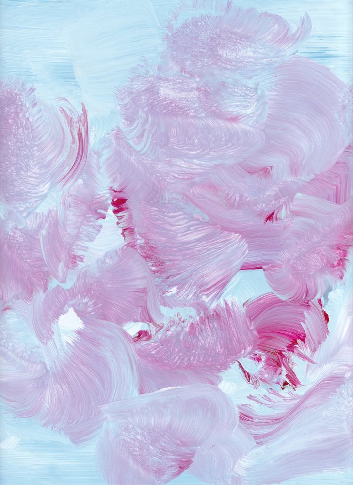 Fließende Rosa-Blaue Töne von Maira Ribena