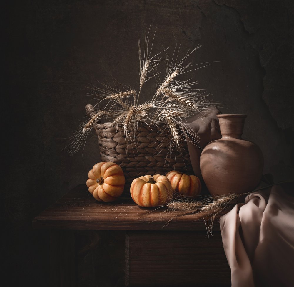 Rustikales Herbst-Stillleben von Margareth Perfoncio