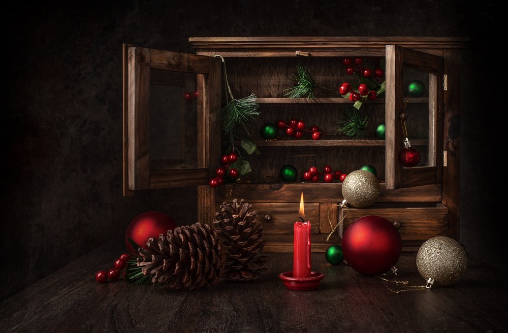 Rustikales Weihnachtsstillleben von Margareth Perfoncio