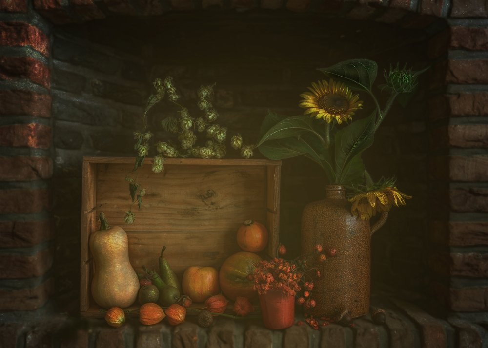 Rustikales Herbst-Stillleben von Marie-anne Stas