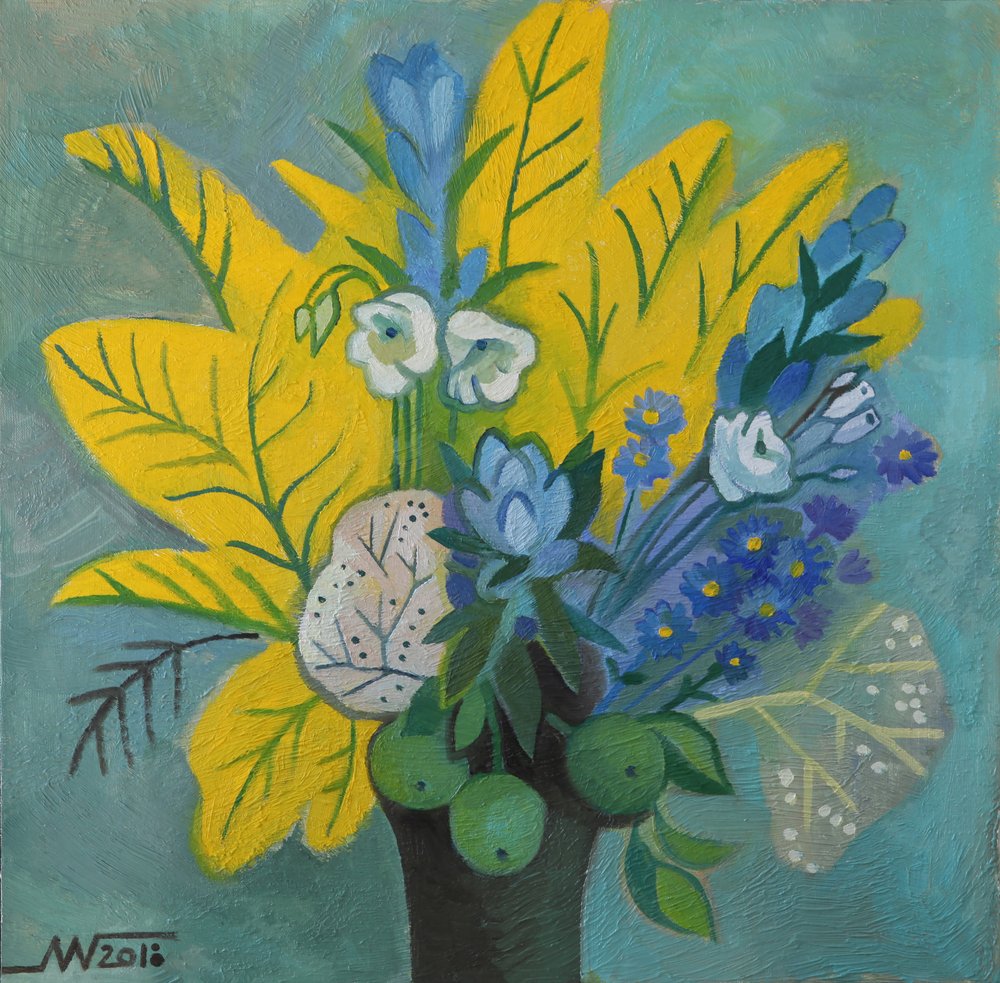 Moderner botanischer Strauß von Marina Gorkaeva