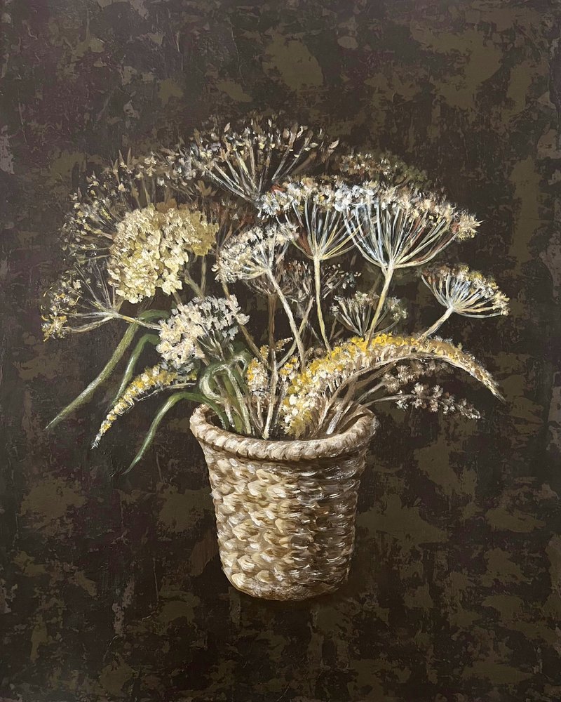Rustikaler Wildblumenkorb von Marina Kozyr