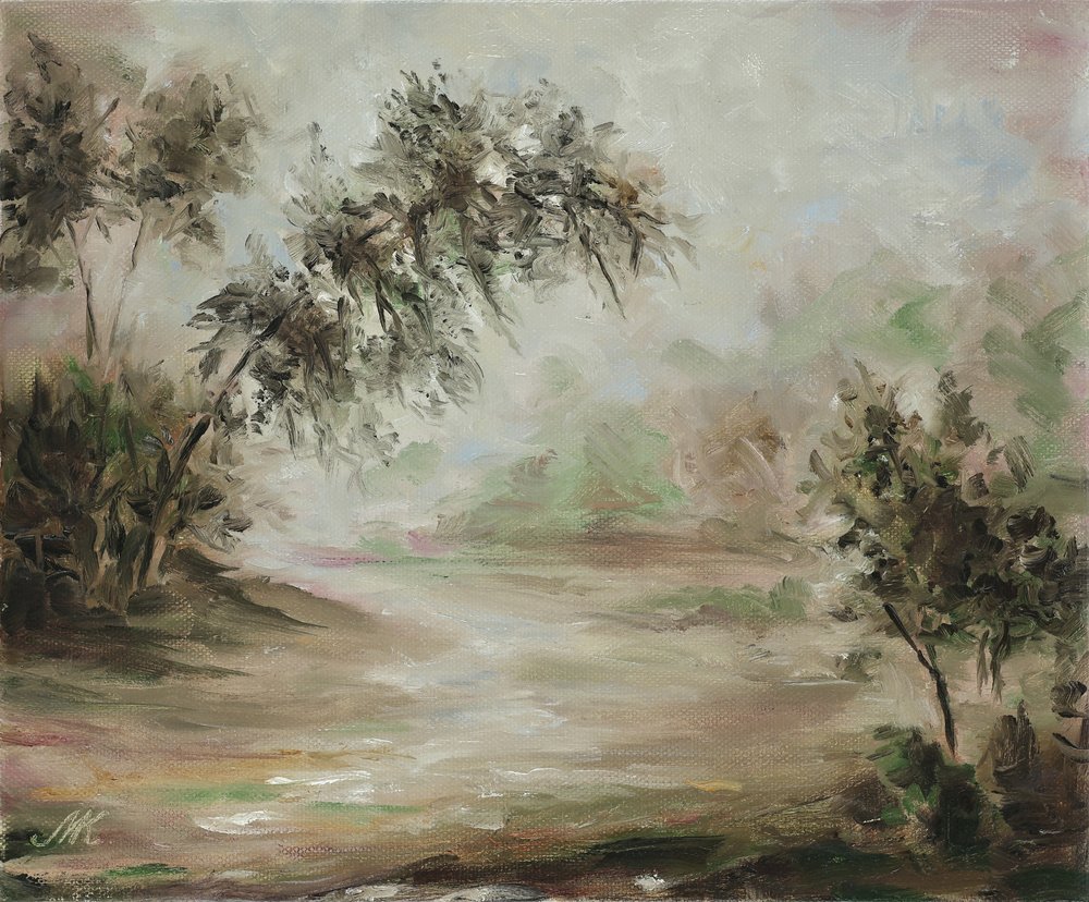 Stille Nebellandschaft von Marina Kozyr
