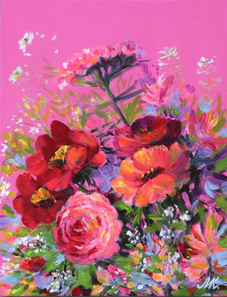 Lebendiger Blumenstrauß von Marina Kozyr