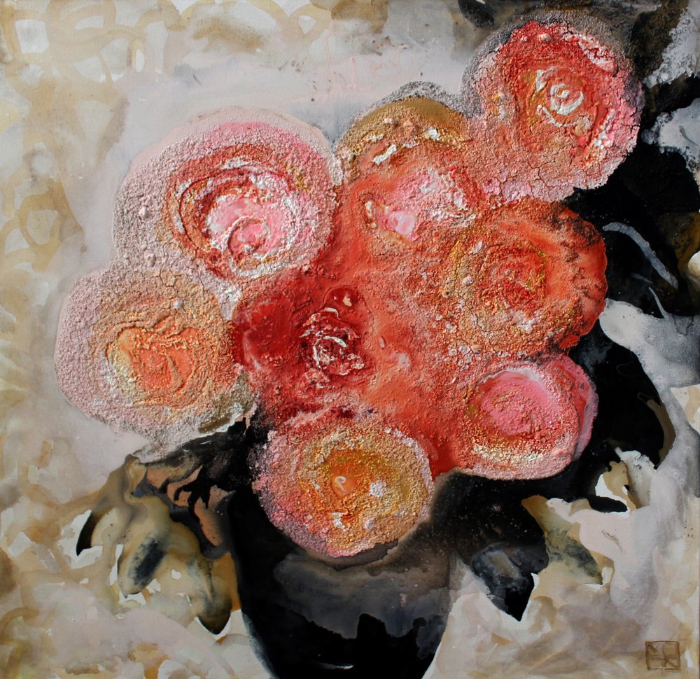 Lebendige Strukturierte Rosen von Marina Nelson