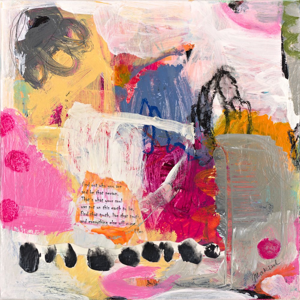 Inspirierende abstrakte Collage von Marisol Evora