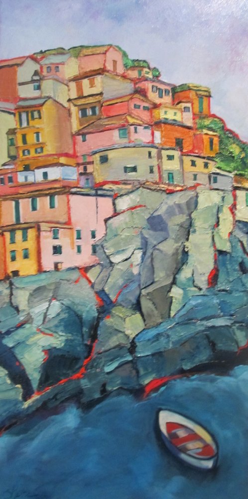 Bunte Küste von Cinque Terre von Maxine Shore