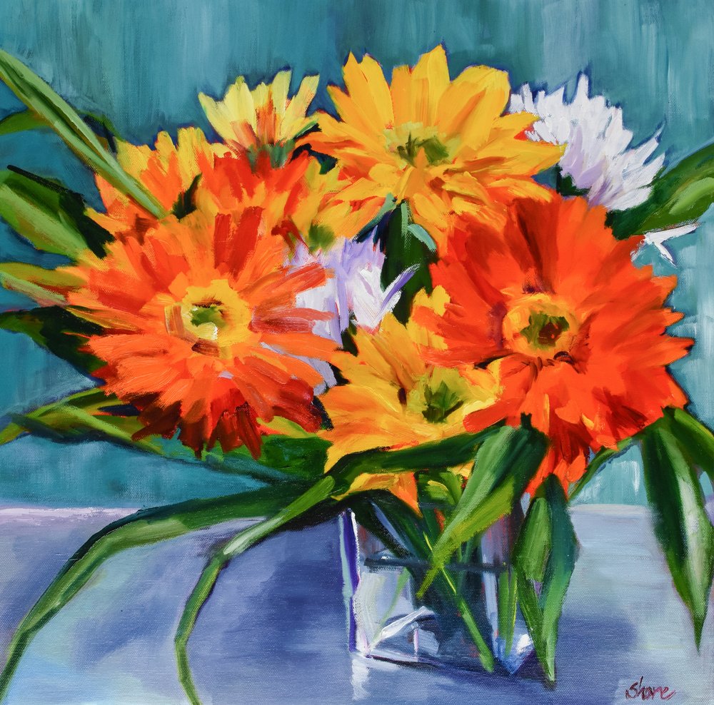 Lebendiges Blumenarrangement von Maxine Shore