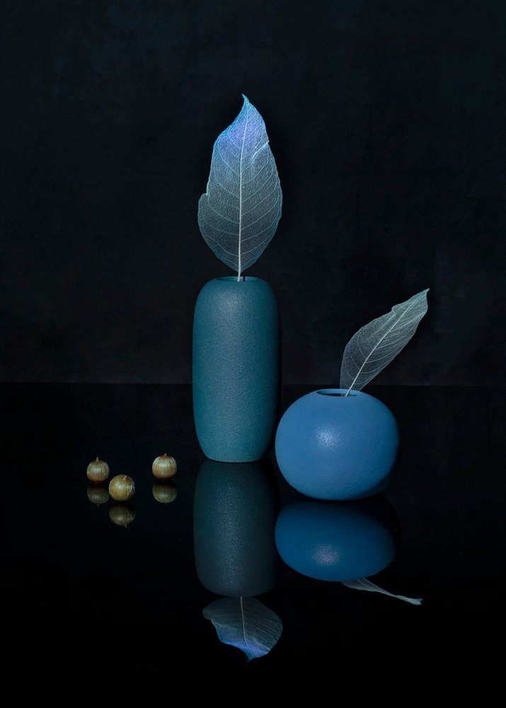 Elegantes Blaues Stillleben von Ming Chen