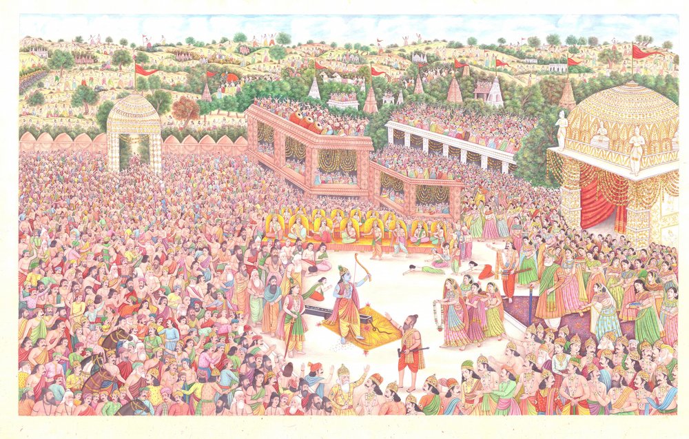 Indische epische Zeremonie von Mirza Baig