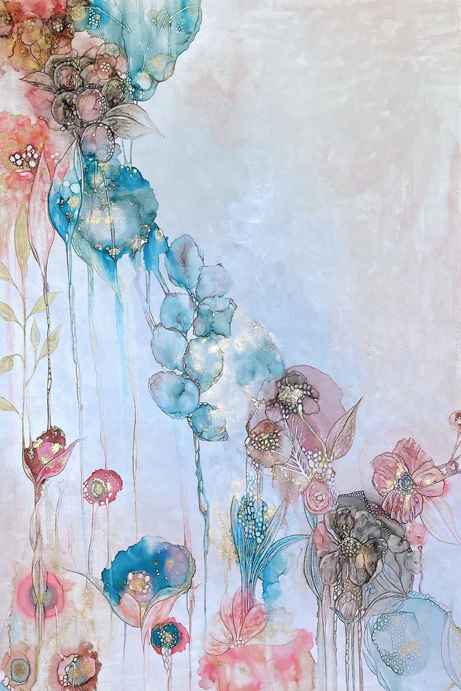 Verspielte Blüten von Mishel Schwartz