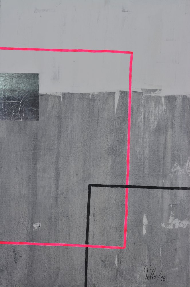 Fette geometrische Grau-Rosa von Mr PETTO