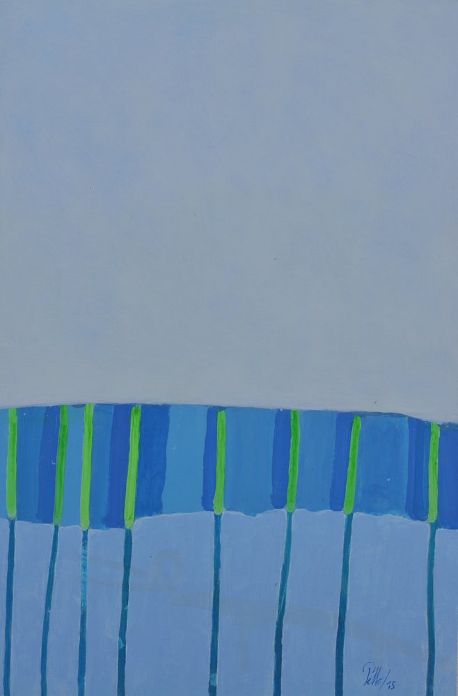Moderne Blau-Grün-Streifen von Mr PETTO