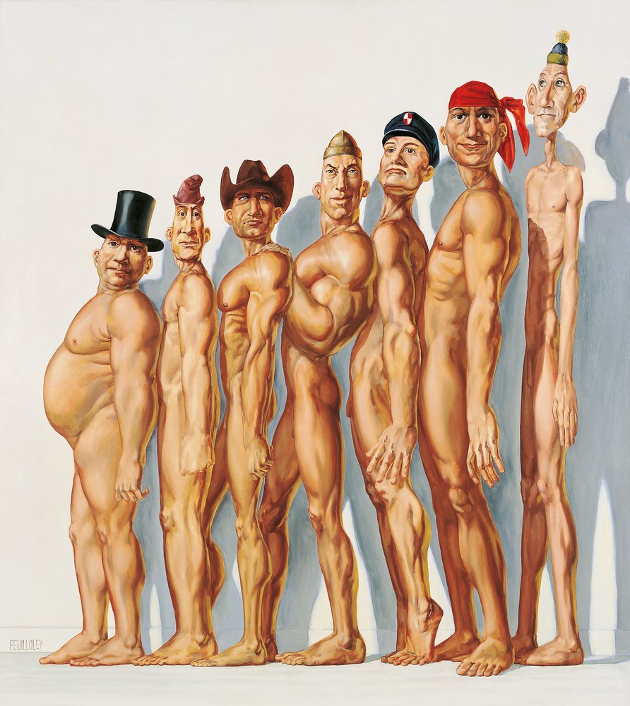 Verschiedene Männliche Figuren von Myriam Feuilloley