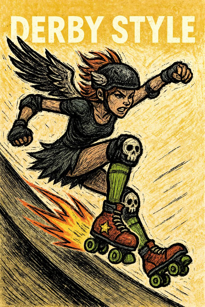 Furchtloser Derby-Skater von Natalie Bruns