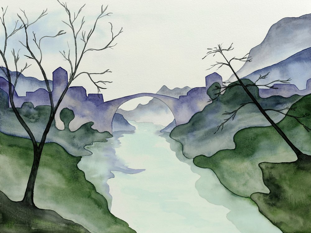 Ruhiges Flusstal von Natalie Bruns