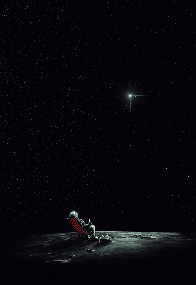 Astronaut Sternengucker von Nicebleed