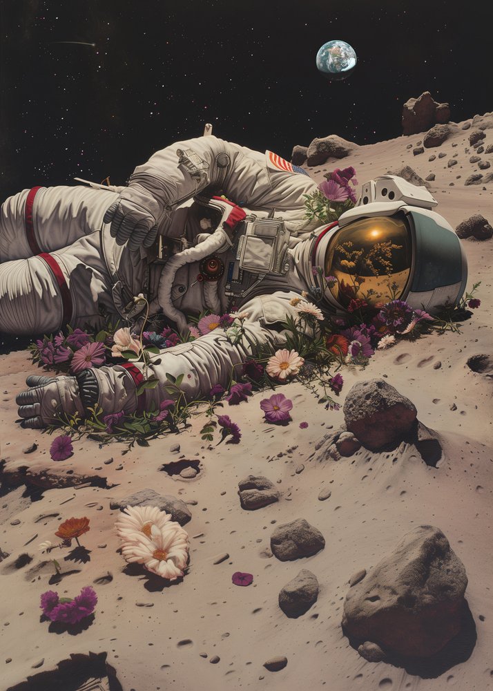 Kosmische Blüte des Astronauten von Nicebleed