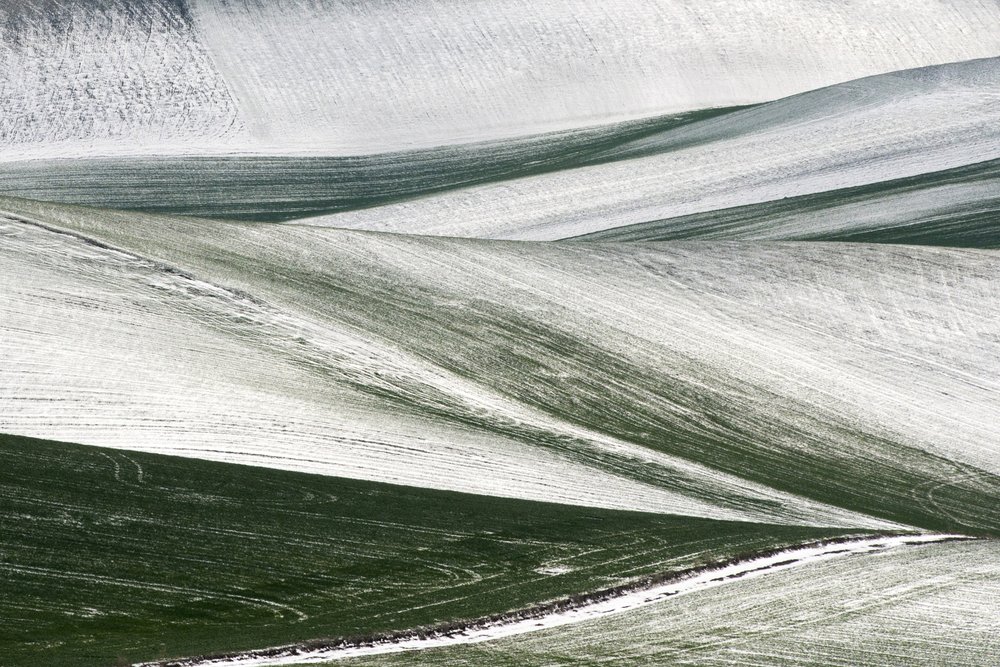 Winterliche Feldmuster von Nicola Figliuolo
