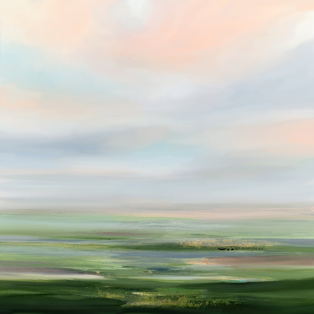 Sanfter Grüner Horizont von Nicole Walsh