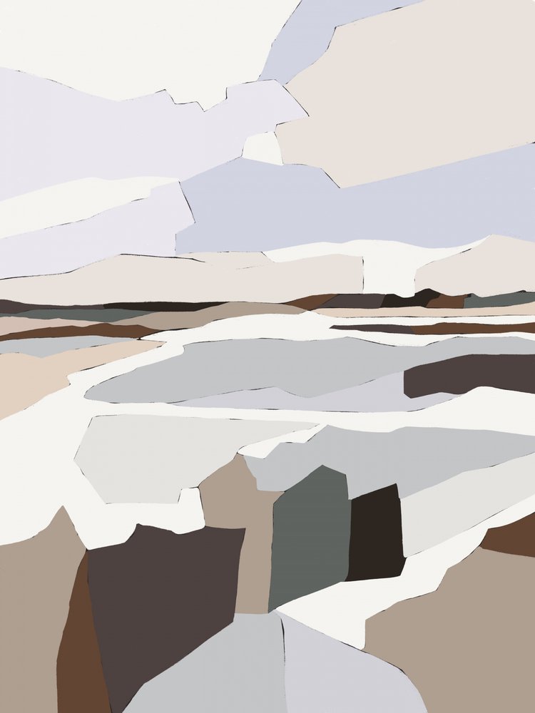 Gedämpfte Geometrische Landschaft von Nikita Jariwala