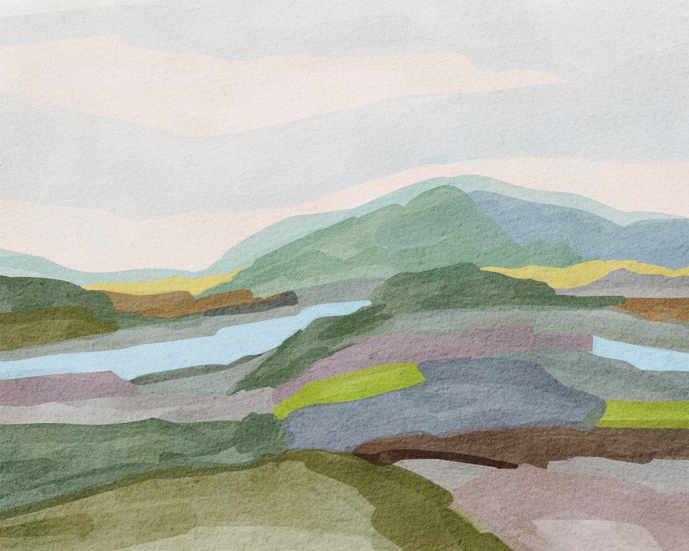 Gedämpfte Berglandschaft von Nikita Jariwala