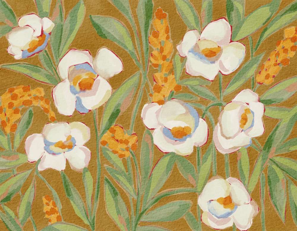 Lebendige Gartenblüten von Nikita Jariwala