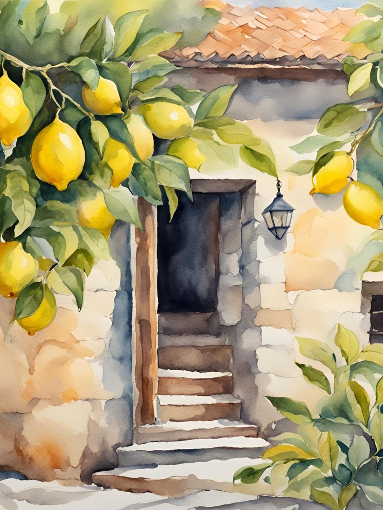 Sonniger Zitroneneingang von Ohkimiko