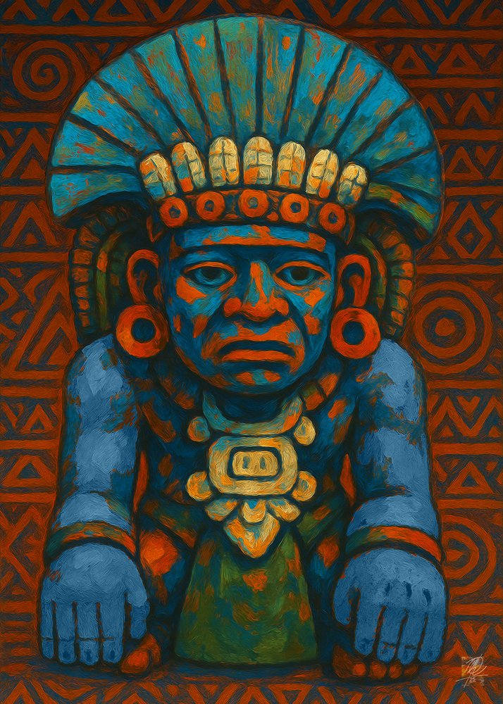 Antike Maya-Figur von Osvaldo Russo