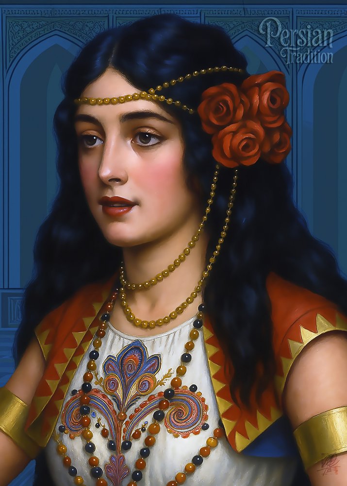Elegante persische Schönheit von Osvaldo Russo